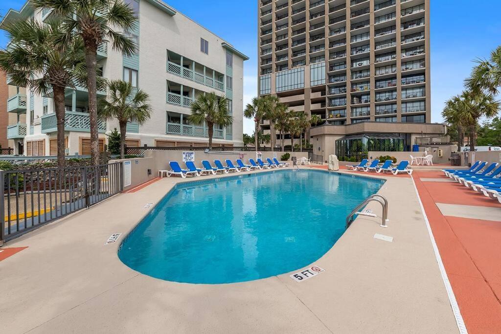Cabana Palms - Oceanfront Renovated King Bed Sauna Myrtle Beach Bagian luar foto